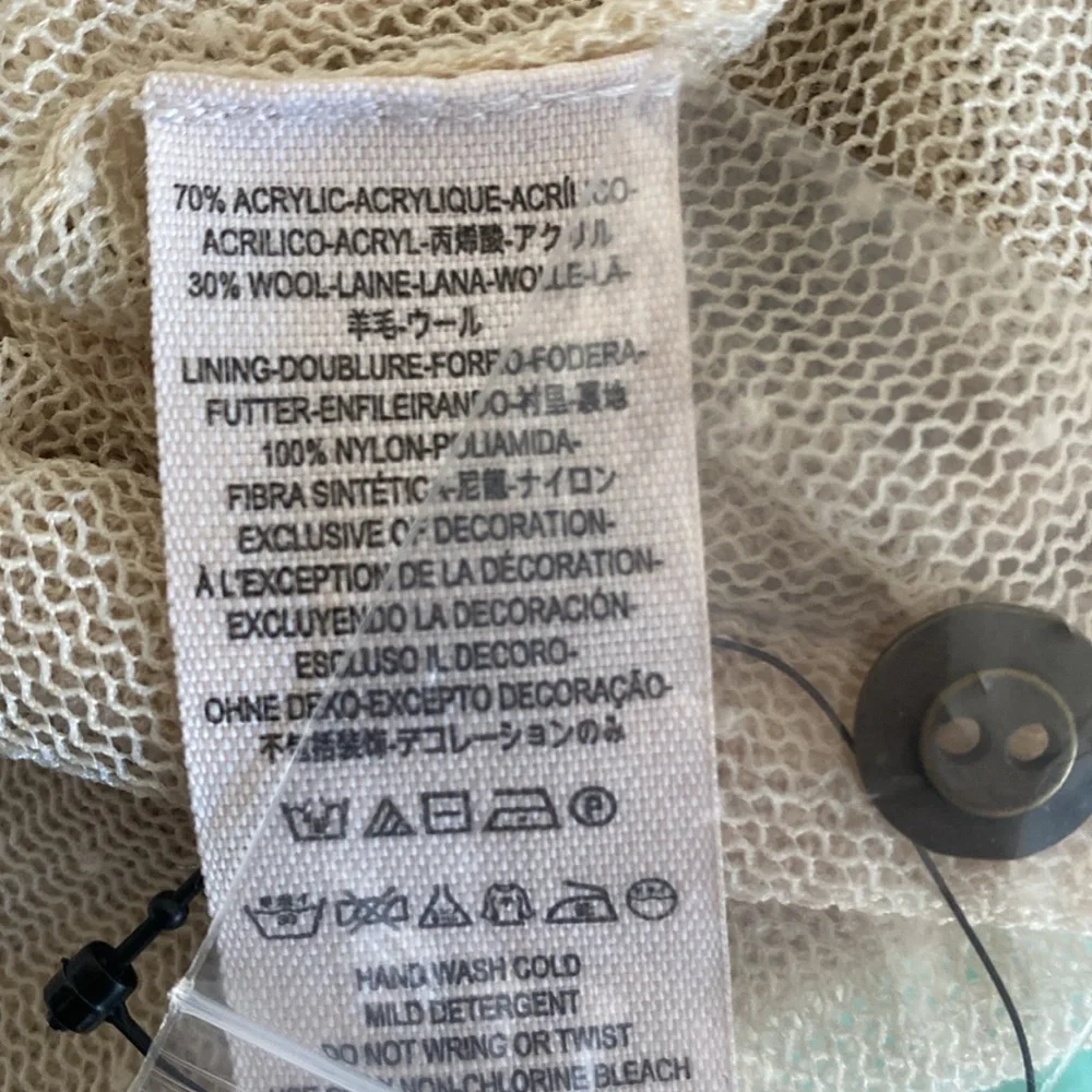 Free People Tea Combo Cardigan Sweater Size Small NWT - Picture 10 of 13